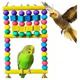 Lot Of 2 Bird Swing Toys - Dual-Layer Parrot Swing