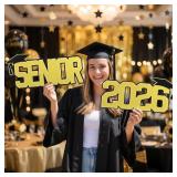 Lot Of 2 Xuhal 2 Pcs 2026 Senior Sign Glitter Seni