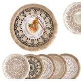 Lot Of 2 Kitchen Table Placemats Set of 6 with Rou