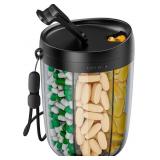 PULIV Large Pill Bottle Organizer Anti-Mix Design,