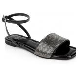 Size 5 Jewel Badgley Mischka Hadley Flat Sandals w