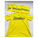 Lot Of 5 Youth Med Yankees Shirt Yellow