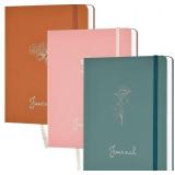 3 pcs - Lined Journal Notebook, 192 Pages, 5.7
