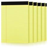 Lot Of 2 6 Pack Yellow Legal Pads 8.5 x 11, Colleg