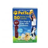Lot Of 5 PetTest Twist Top Lancets 21G for Dogs an