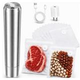 Vacuum Sealer for Food, Portable Stainless Steel H
