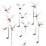 Lot Of 4 9 Pack Dragonfly Clip,3D Dragonfly Garden