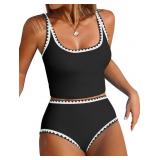 Size Small Tankini Swimsuit Tummy Control Bathing