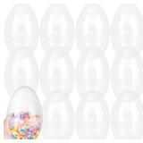 12 Pack 5.5 Inch/ 6 Inch Large Clear Plastic Easte