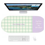 LOT OF 2 Pink Desk Pad Protector, 35.5 x 13