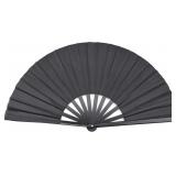 Lot Of 4 Quacc Large Folding Hand Held Fan Sturdy