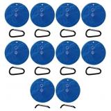 15-Pack PVC Pool Cover Weight Bags with Hooks Secu