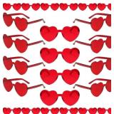 24 Pairs Heart Sunglasses Candy Heart Shaped Glass