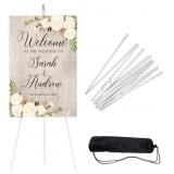 JEAWIWI 1 Pcs Lightweight Easel Stand, 66 Inch, Wh