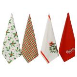 ACCENTHOME Christmas Kitchen Towels Set of 4 Absor