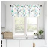 Leeva Linen Textured Valance Curtains for Living R