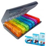 Lot Of 2 Quacc 1 PCS Weekly Pill Box Organizer 7 D
