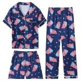Lot of 2, Size 7 yrs Mikrdoo 3 Piece Girls Silk Sa