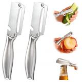 Lot of 2 Sets, 2 Pack Vegetable Peeler, 2 in 1 Sta