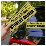 ASSURED SIGNS Student Driver Sticker for Car Windo
