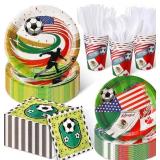 Potchen 168 Pcs International Soccer Tableware Set