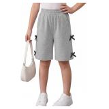 SIZE 9/10 PINK Girls Bermuda Bowknot Shorts
