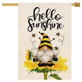 Baccessor Hello Sunshine Summer House Flag Sunflow