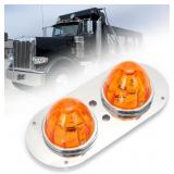 Amber Watermelon Light Bracket Kit for Peterbilt 3