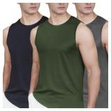 Size Medium Pilamor Mens Tank Tops 3 Pack,Quick Dr