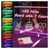 LED Note Board with 7 Colors Happy Birthday Gifts