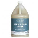 Organic Shea Butter Hand & Body Wash, Unscented, 1