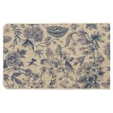 Artoid Mode Blue Floral Flowers Spring Doormat,Hom