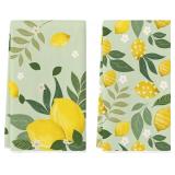 Artoid Mode Lemons Leaves Flowers Summer Kitchen T