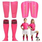 Large PINK Soccer Shin Guards Soccer Shin Pads Set