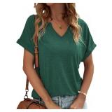 SIZE SMALL~ Womens Summer Tops Short Sleeve Shirts