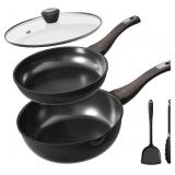 Nonstick Cookware Set, Titanium Coating Pan Set