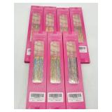Lot of 7, Hair Tinsel Clip in Fairy Glitter Tinsel