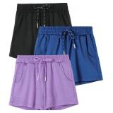 Teen Girls Dry-Fit Active Athletic Shorts, 3 Pack