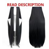 (RED) 40 Inch Long Straight Wig Anime Cosplay Wig
