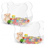 2 Pack Acrylic Wall Organizer, Acrylic Toy Dispens