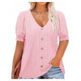 Beautife Womens Plus Size Tunic Tops V Neck Short