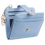 POIUGOYA Slim Wallet for Women RFID Card Holder Ke
