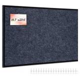 Felt Bulletin Board 23.6 x 15.7 Inch   Black Frame