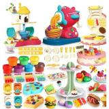 77 Pcs 4 in 1 Playdough Sets for Kids Age 2-4-8 wi