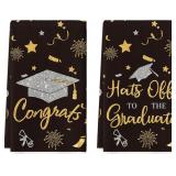 Artoid Mode Black Congrats Grad Cap Firework Star
