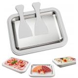 Rolled Ice Cream Maker, Stainless Steel Manual Ice