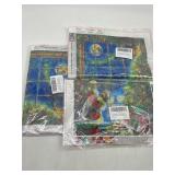 Lot of 3, Size 12 x 16 Inches Santa Christmas Them