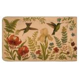 Colorful Hummingbird Welcome Door Mat,29.5x17inch,