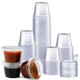 LOT OF 2 ~GUSTO 1 oz Jello Shot Cups with Lids 100