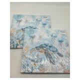 Lot of 2, Size 14 x 14 Inches weiyiart Sea Turtle
